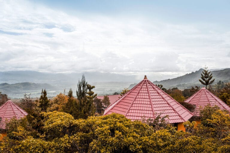 Aussicht von der Terrasse eines unserer Bungalow